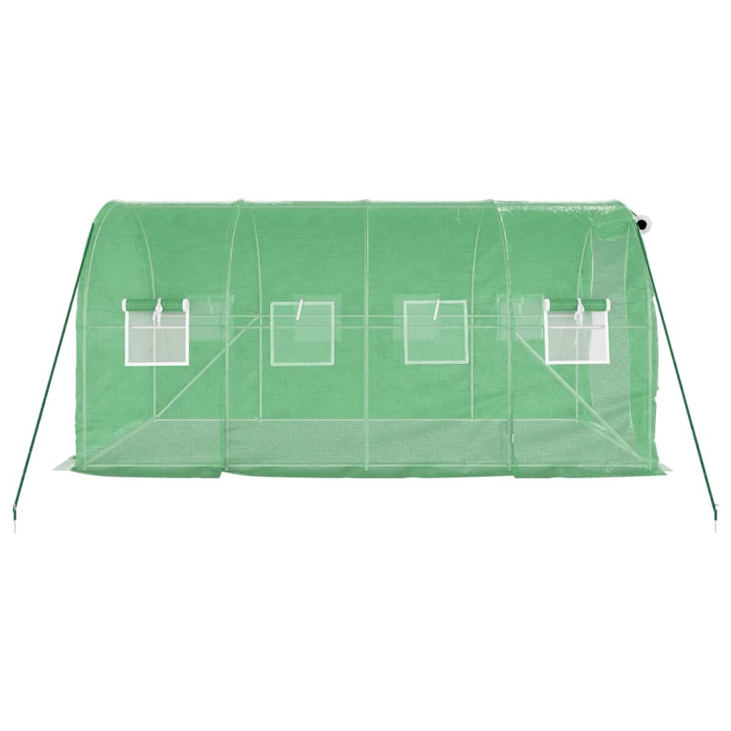 Serra con Telaio in Acciaio Verde 8 m² 4x2x2 m - homemem39