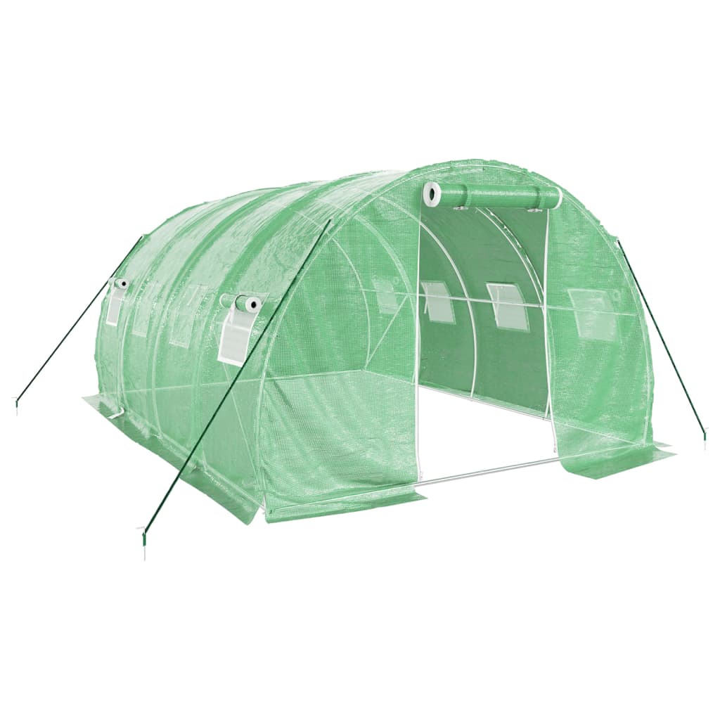 Serra con Telaio in Acciaio Verde 12 m² 4x3x2 m - homemem39