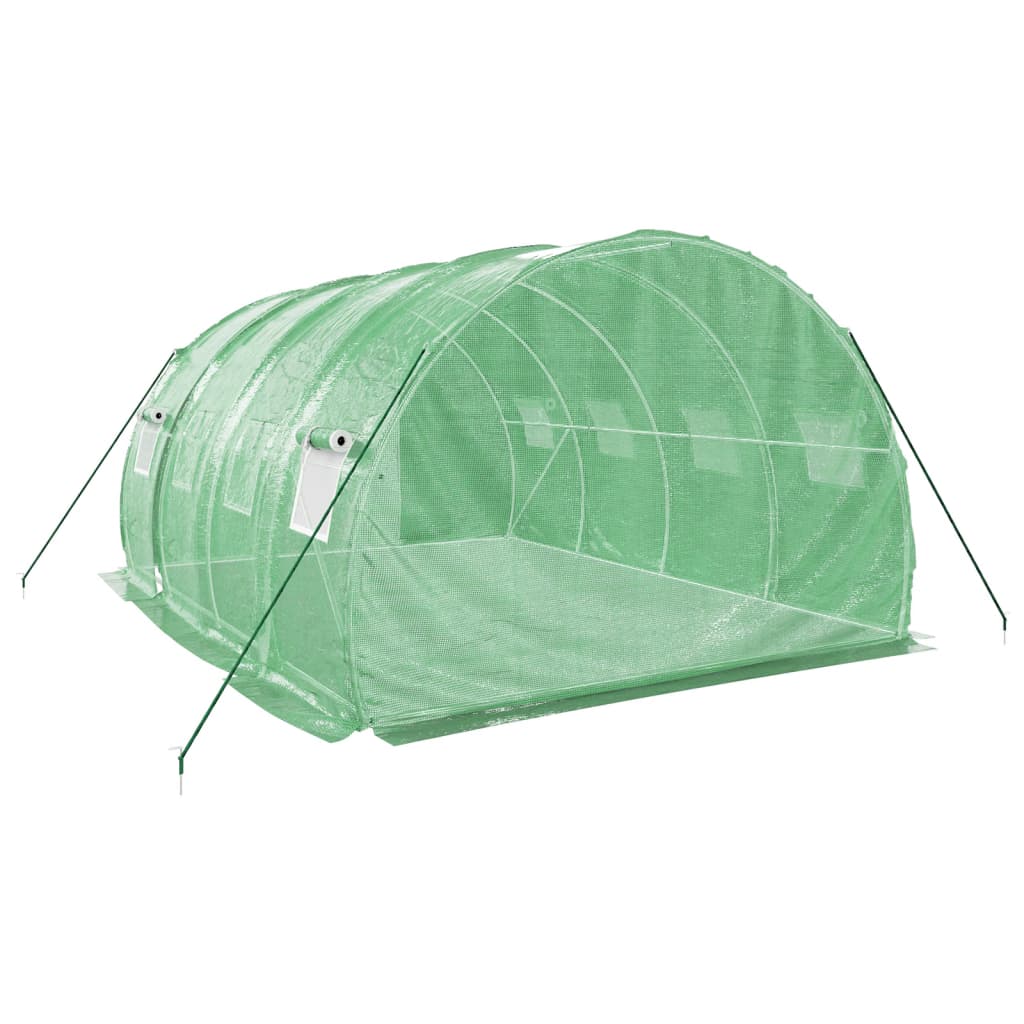 Serra con Telaio in Acciaio Verde 12 m² 4x3x2 m - homemem39