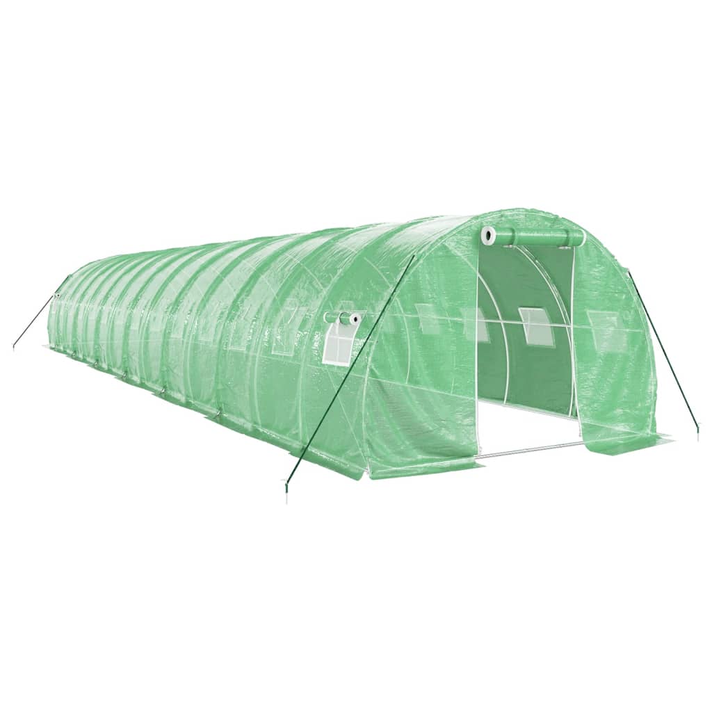 Serra con Telaio in Acciaio Verde 42 m² 14x3x2 m - homemem39