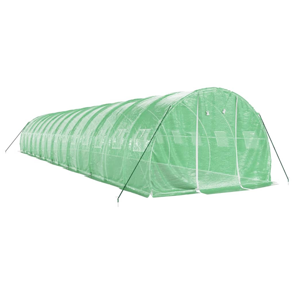 Serra con Telaio in Acciaio Verde 42 m² 14x3x2 m - homemem39