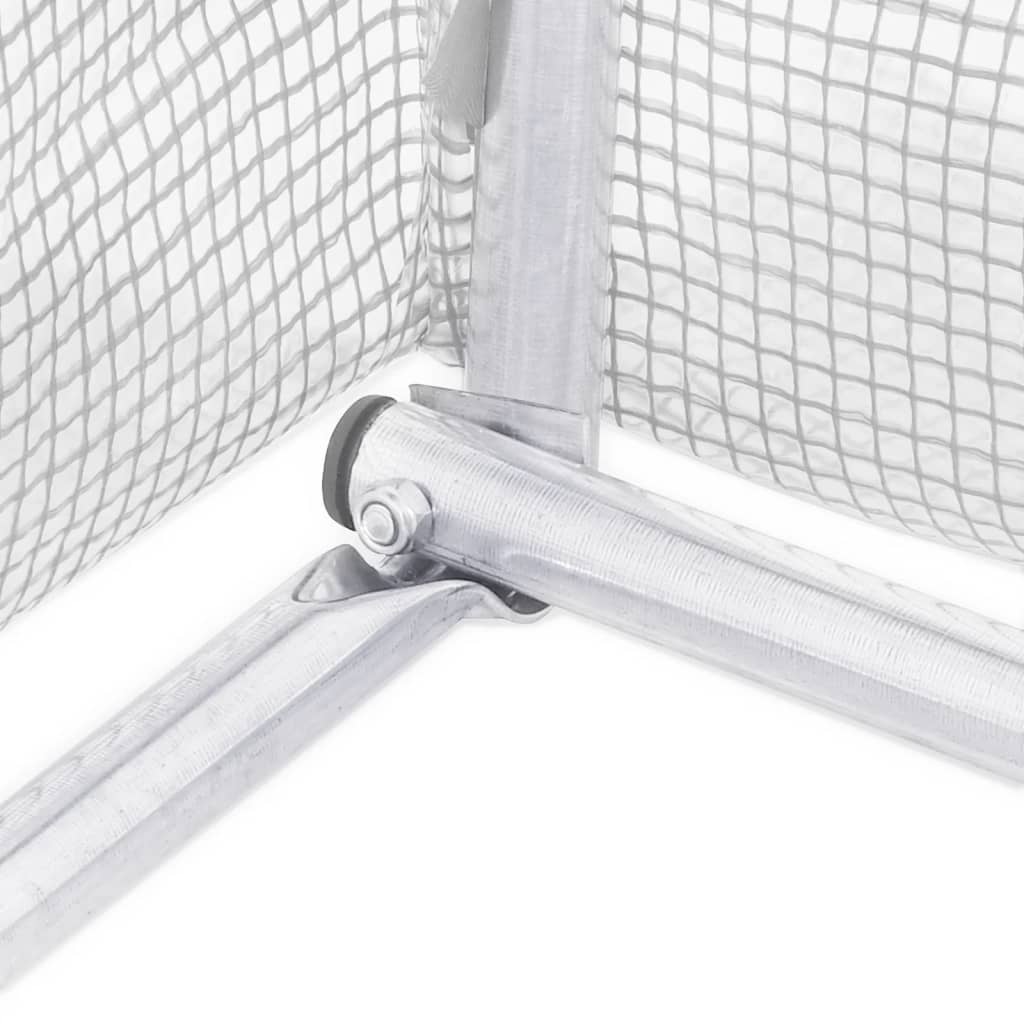 Serra con Telaio in Acciaio Bianco 48 m² 16x3x2 m - homemem39