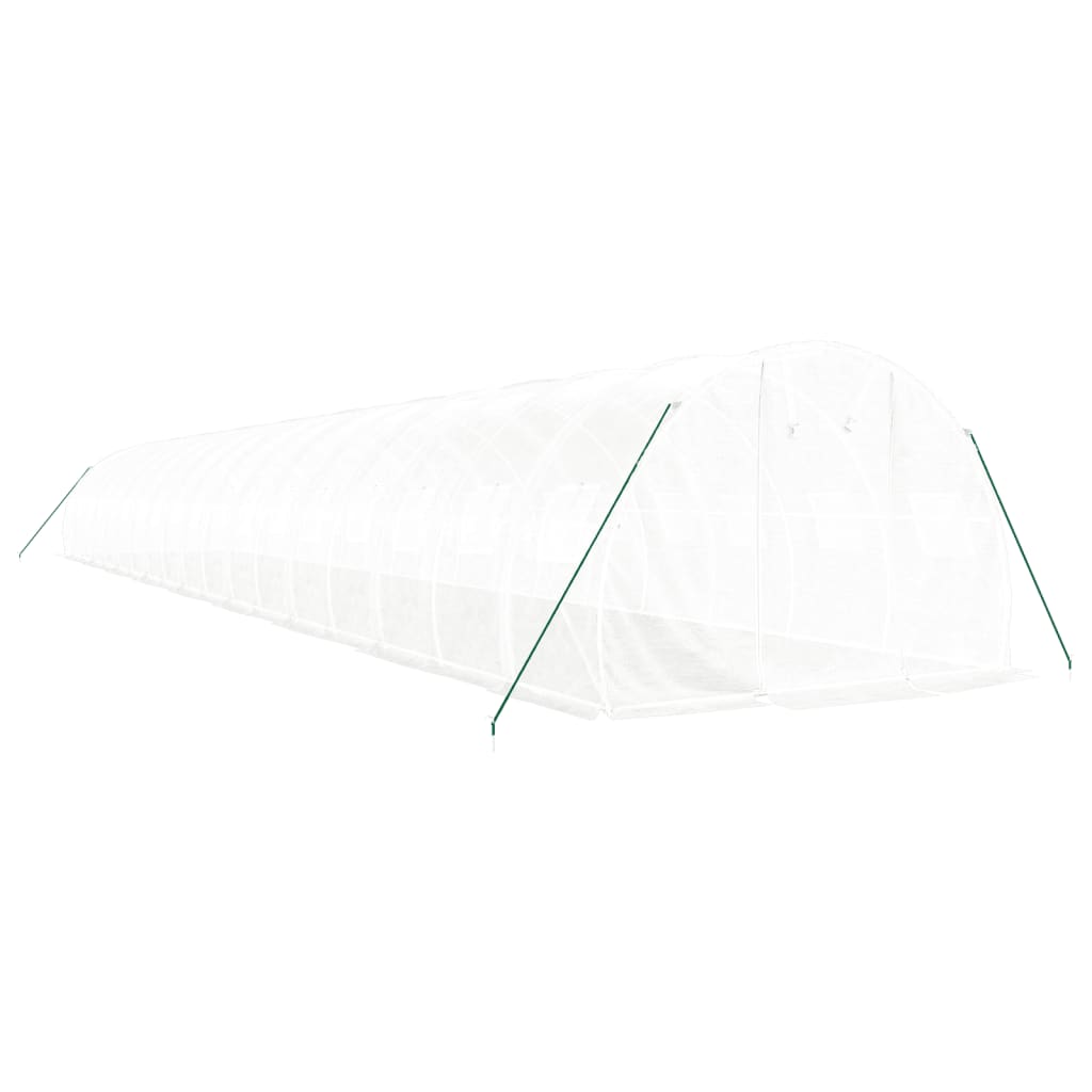 Serra con Telaio in Acciaio Bianco 54 m² 18x3x2 m - homemem39