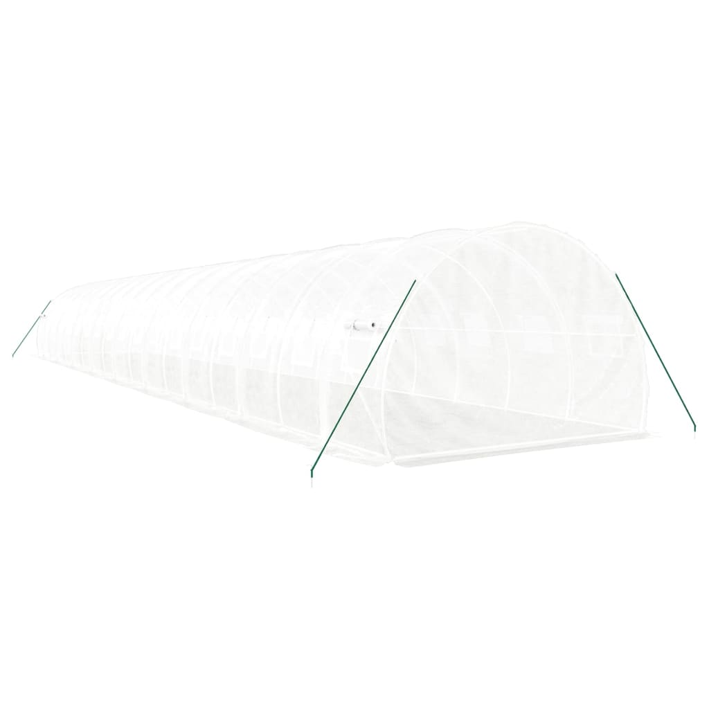 Serra con Telaio in Acciaio Bianco 54 m² 18x3x2 m - homemem39