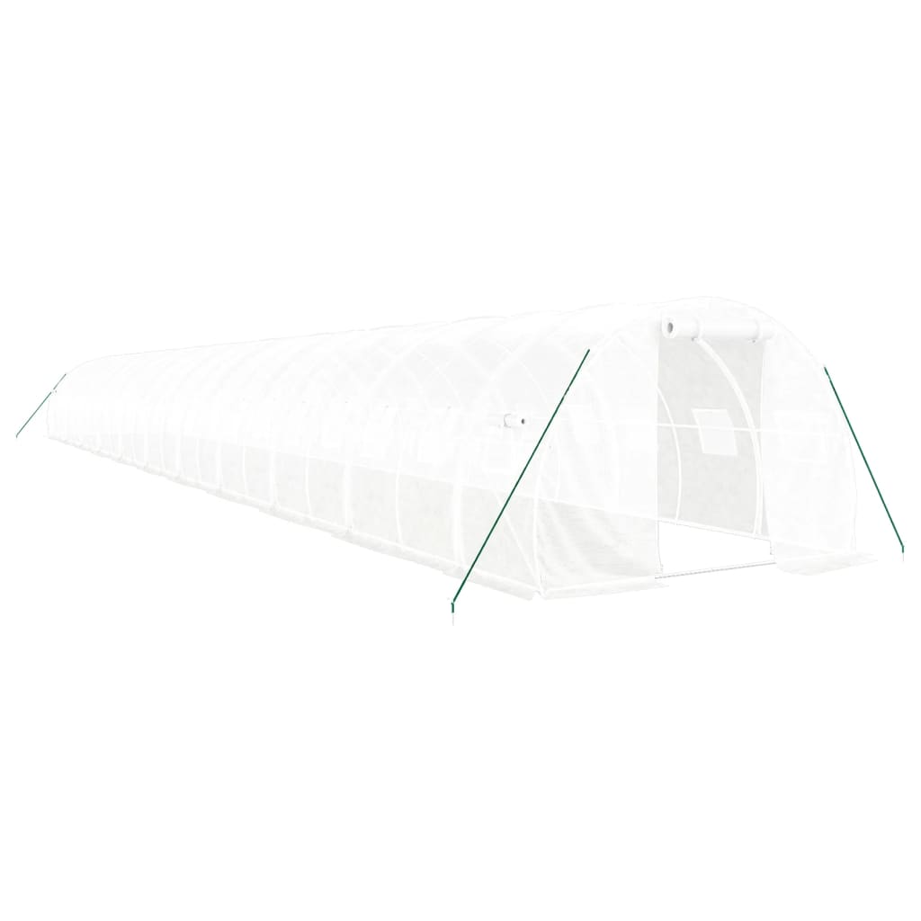 Serra con Telaio in Acciaio Bianco 66 m² 22x3x2 m - homemem39
