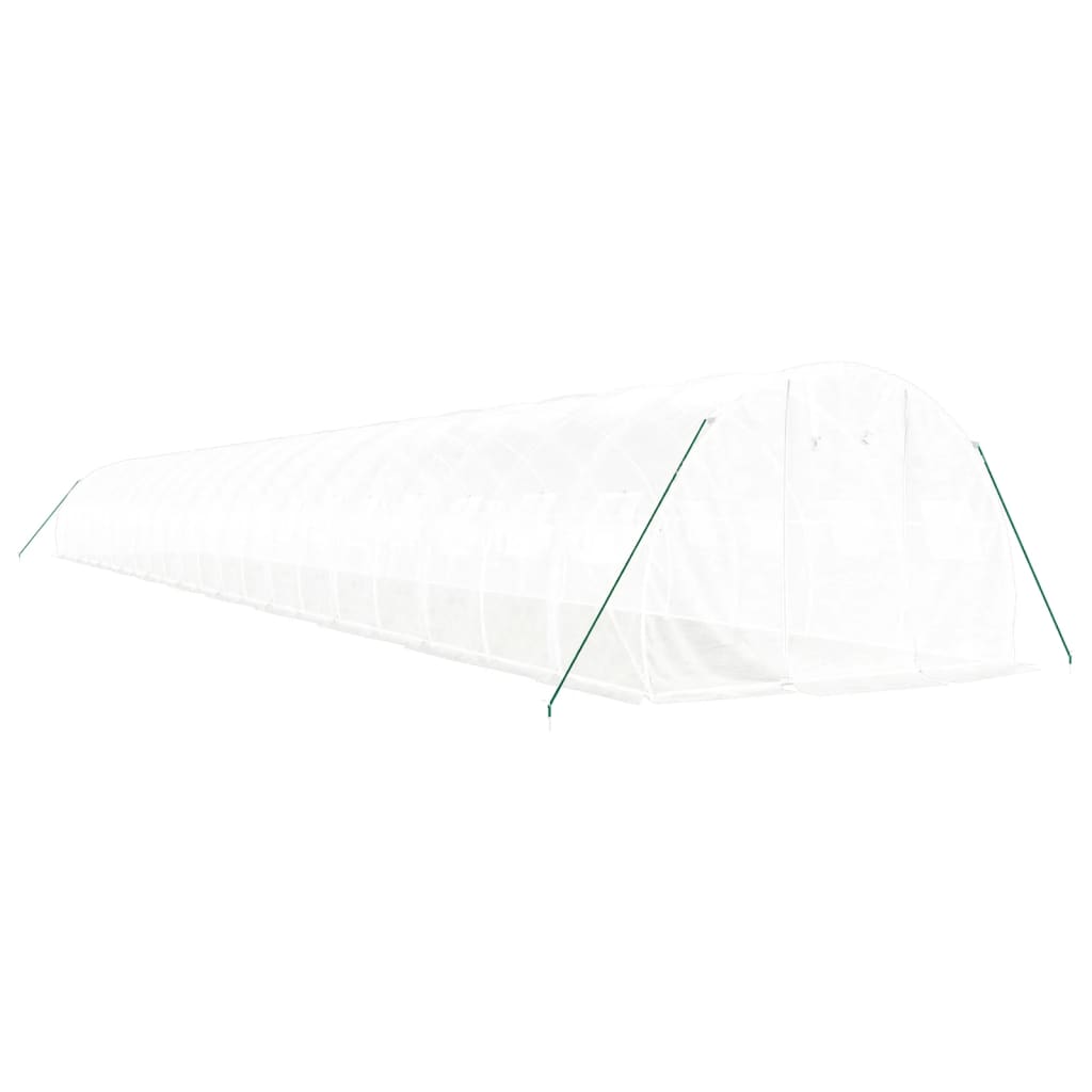 Serra con Telaio in Acciaio Bianco 66 m² 22x3x2 m - homemem39