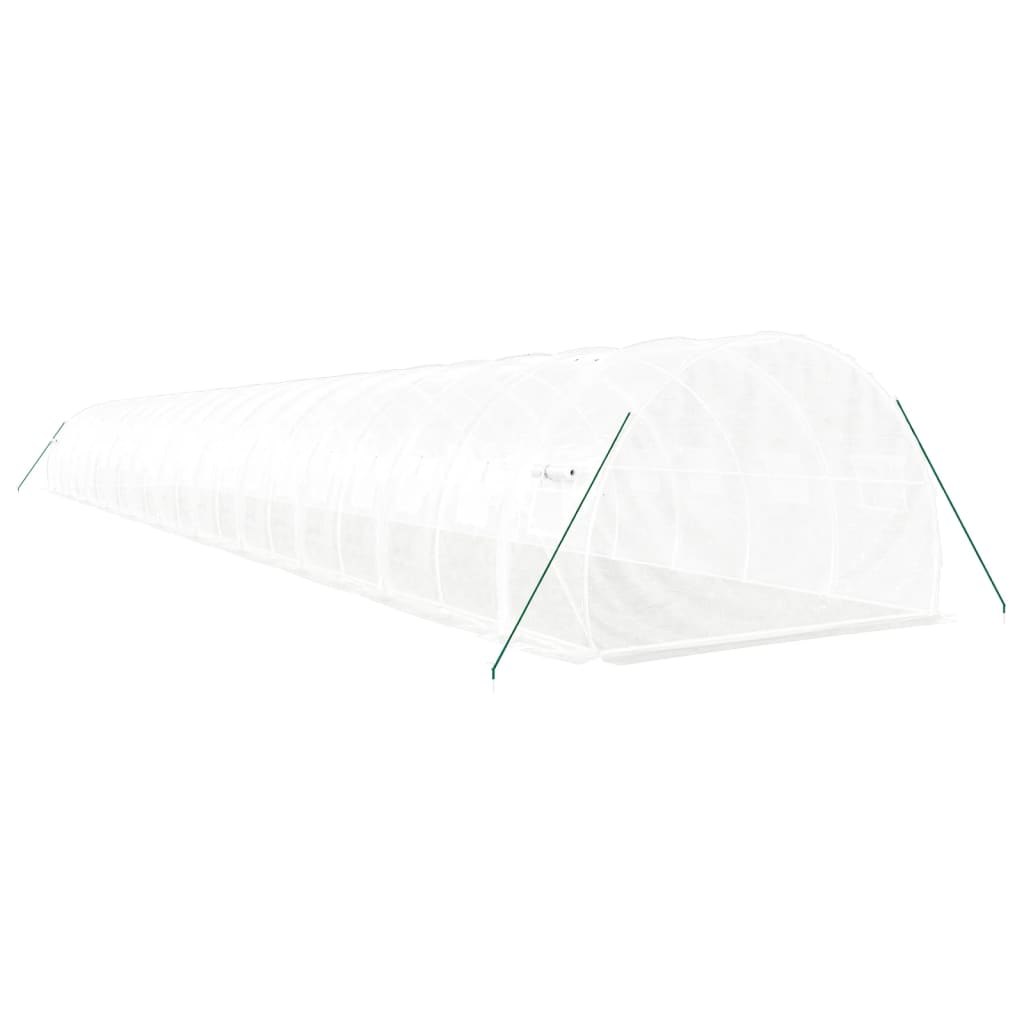 Serra con Telaio in Acciaio Bianco 66 m² 22x3x2 m - homemem39