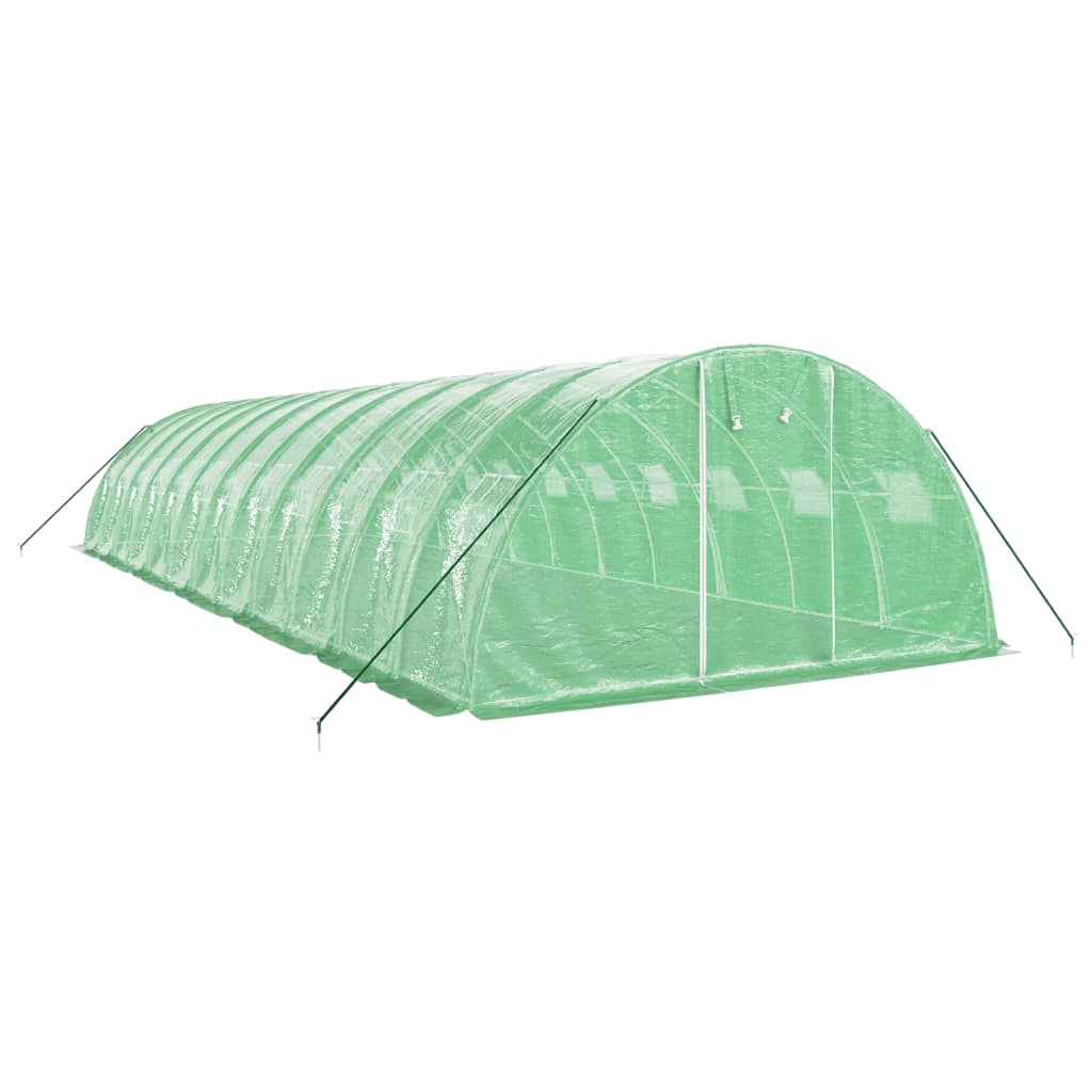 Serra con Telaio in Acciaio Verde 48 m² 12x4x2 m - homemem39