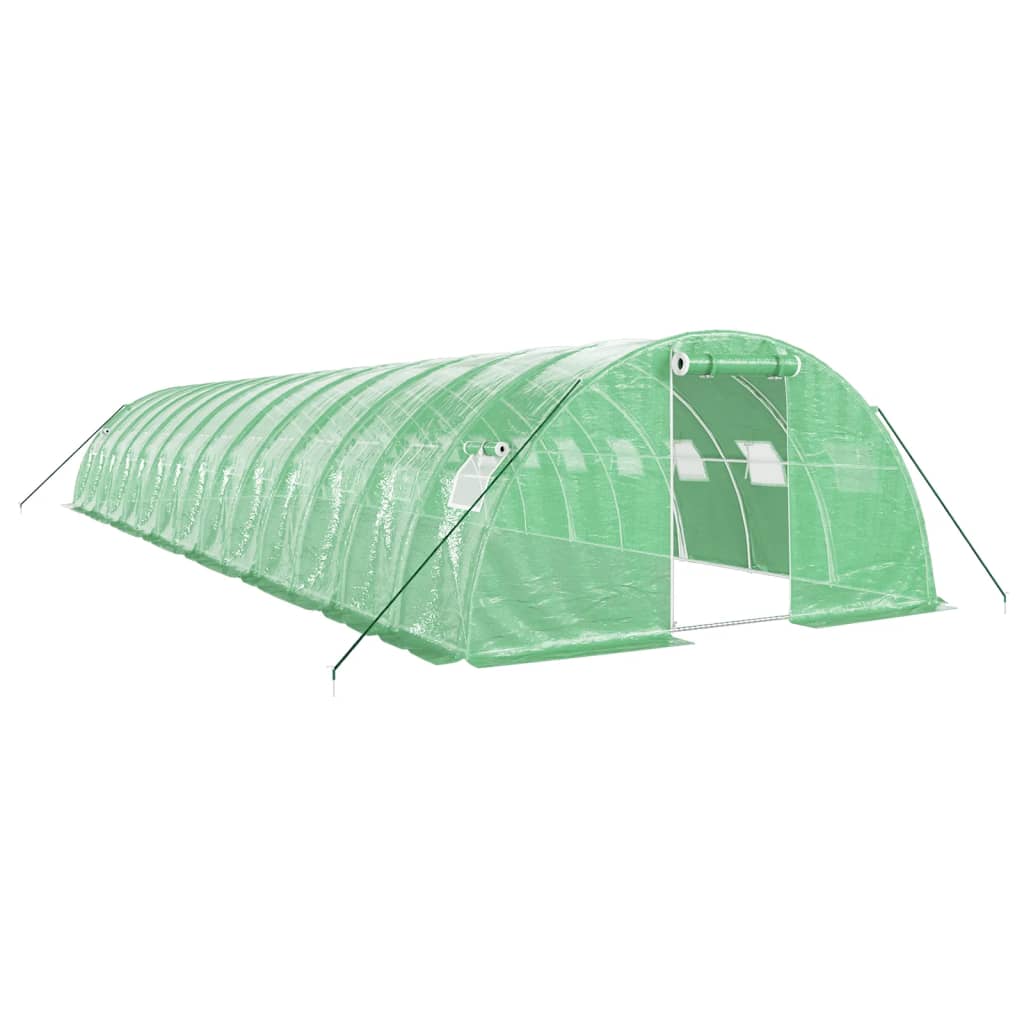 Serra con Telaio in Acciaio Verde 56 m² 14x4x2 m - homemem39