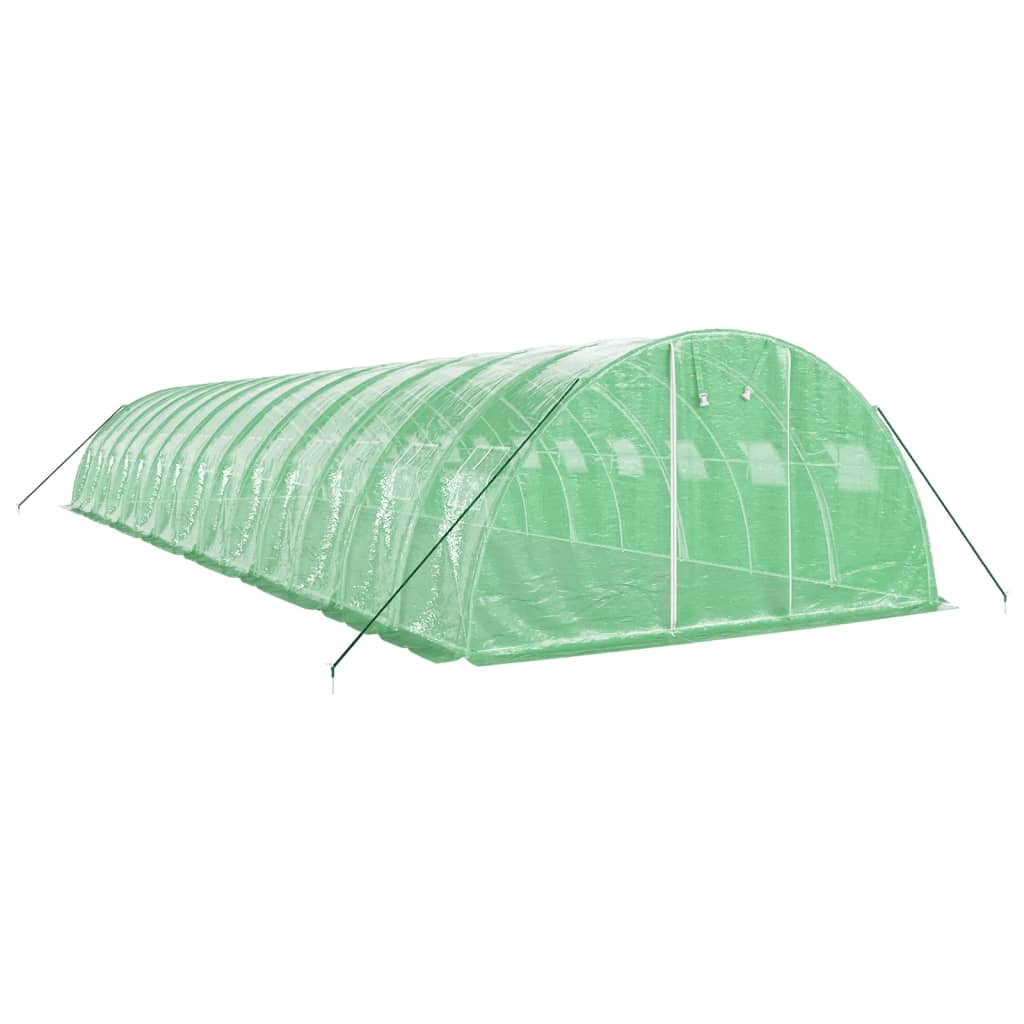 Serra con Telaio in Acciaio Verde 56 m² 14x4x2 m - homemem39