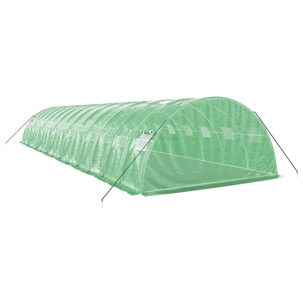 Serra con Telaio in Acciaio Verde 56 m² 14x4x2 m - homemem39