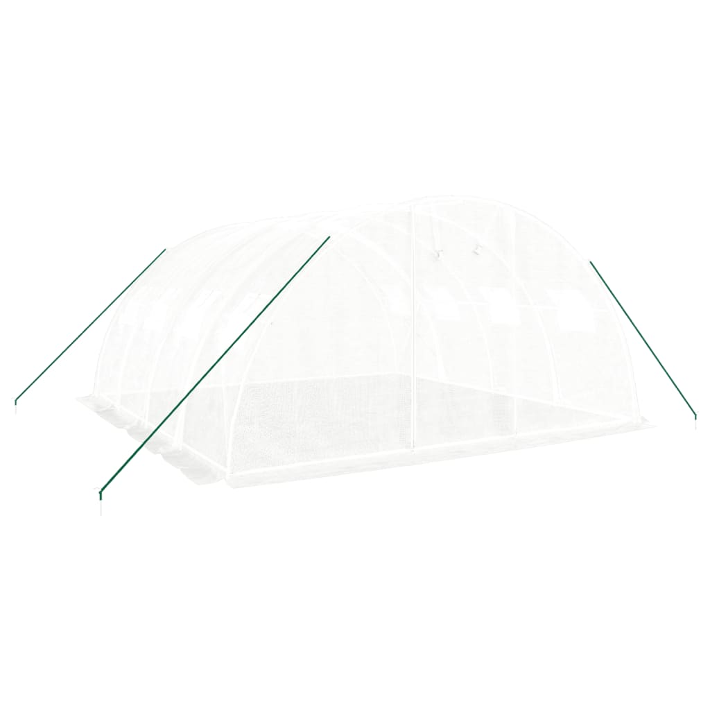 Serra con Telaio in Acciaio Bianco 16 m² 4x4x2 m - homemem39