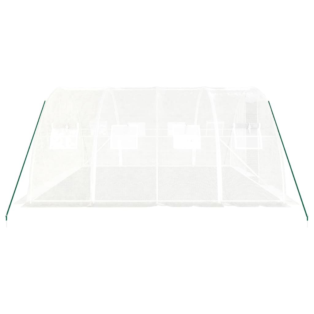 Serra con Telaio in Acciaio Bianco 16 m² 4x4x2 m - homemem39