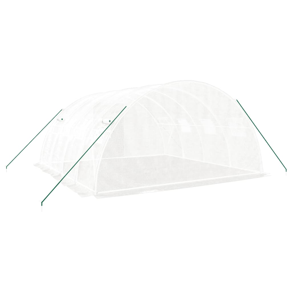 Serra con Telaio in Acciaio Bianco 16 m² 4x4x2 m - homemem39