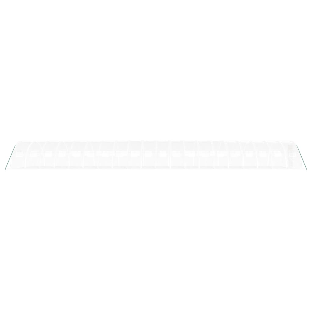 Serra con Telaio in Acciaio Bianco 80 m² 20x4x2 m - homemem39