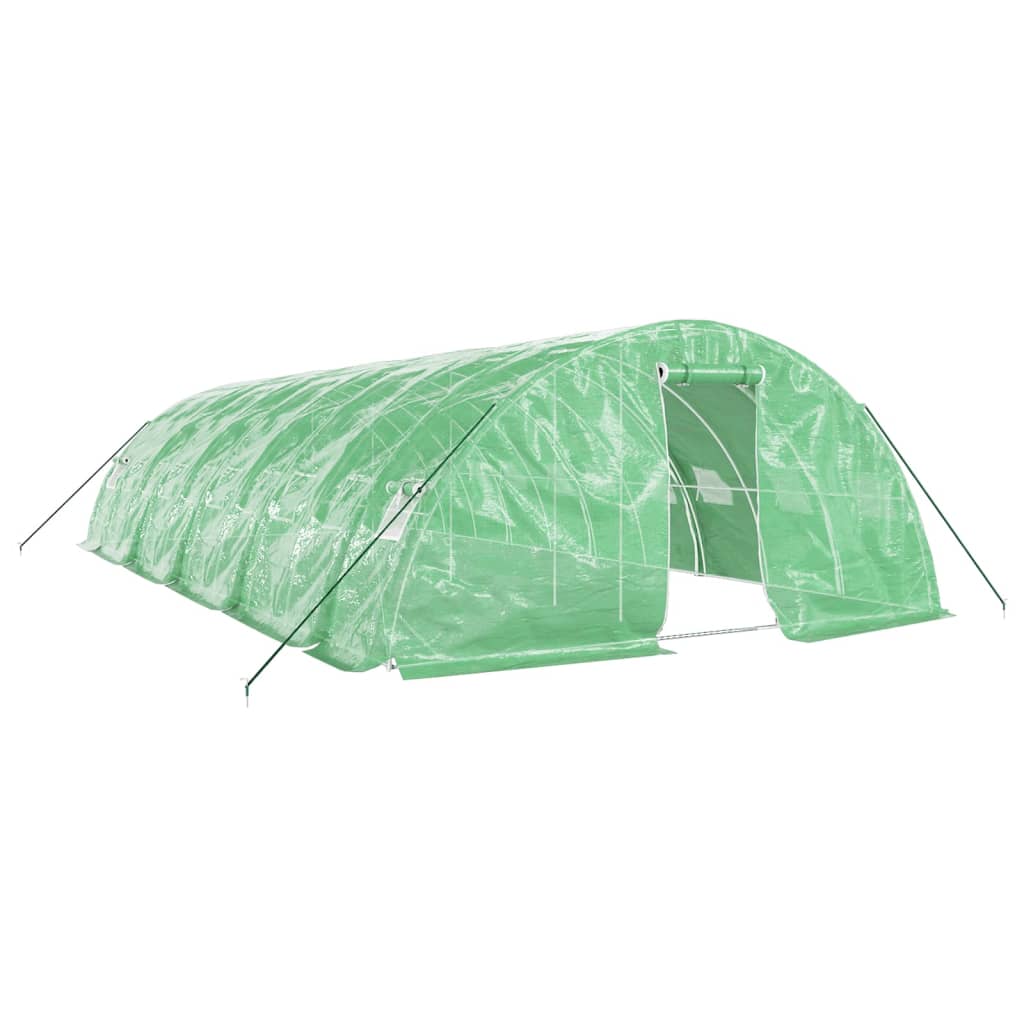 Serra con Telaio in Acciaio Verde 50 m² 10x5x2,3 m - homemem39