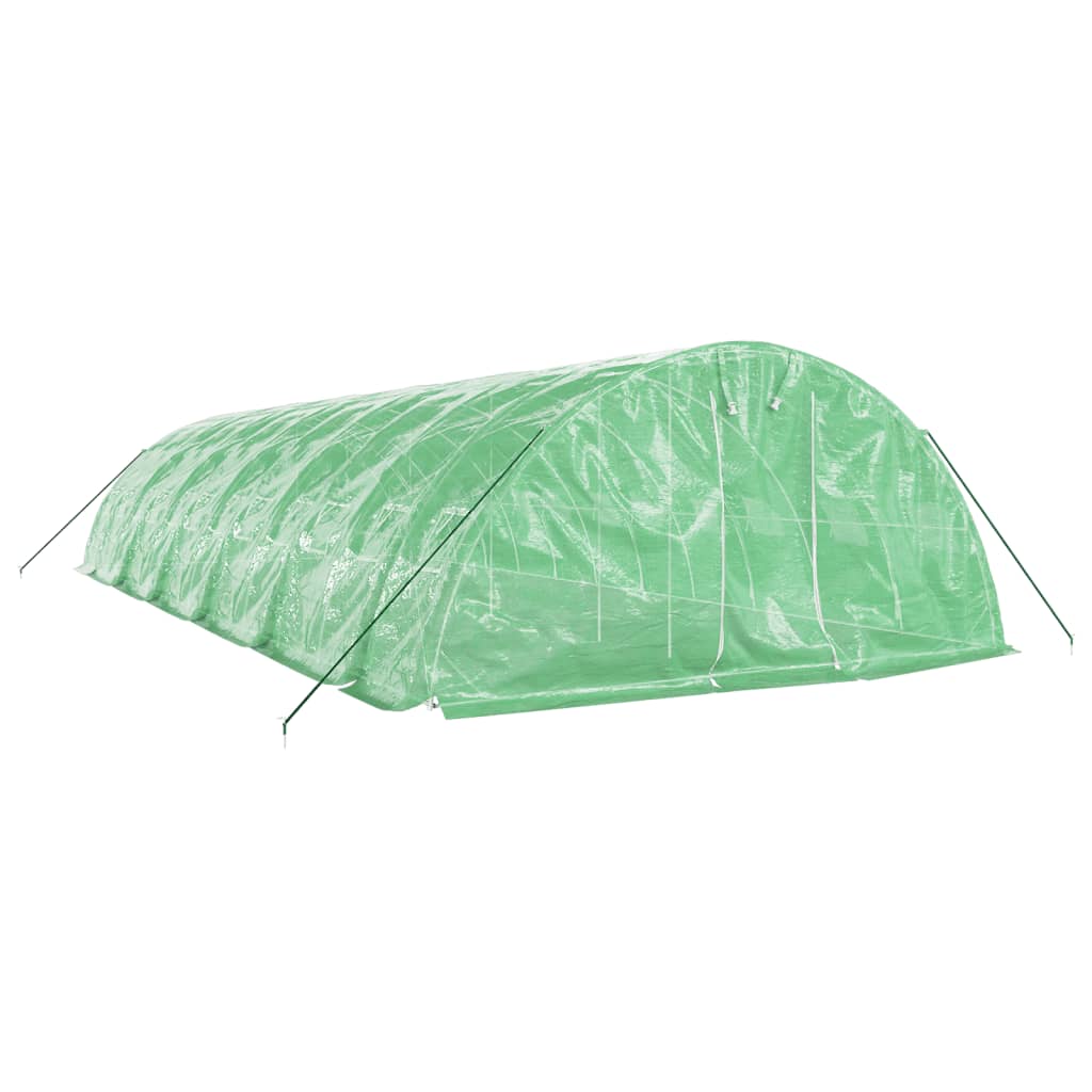 Serra con Telaio in Acciaio Verde 60 m² 12x5x2,3 m - homemem39