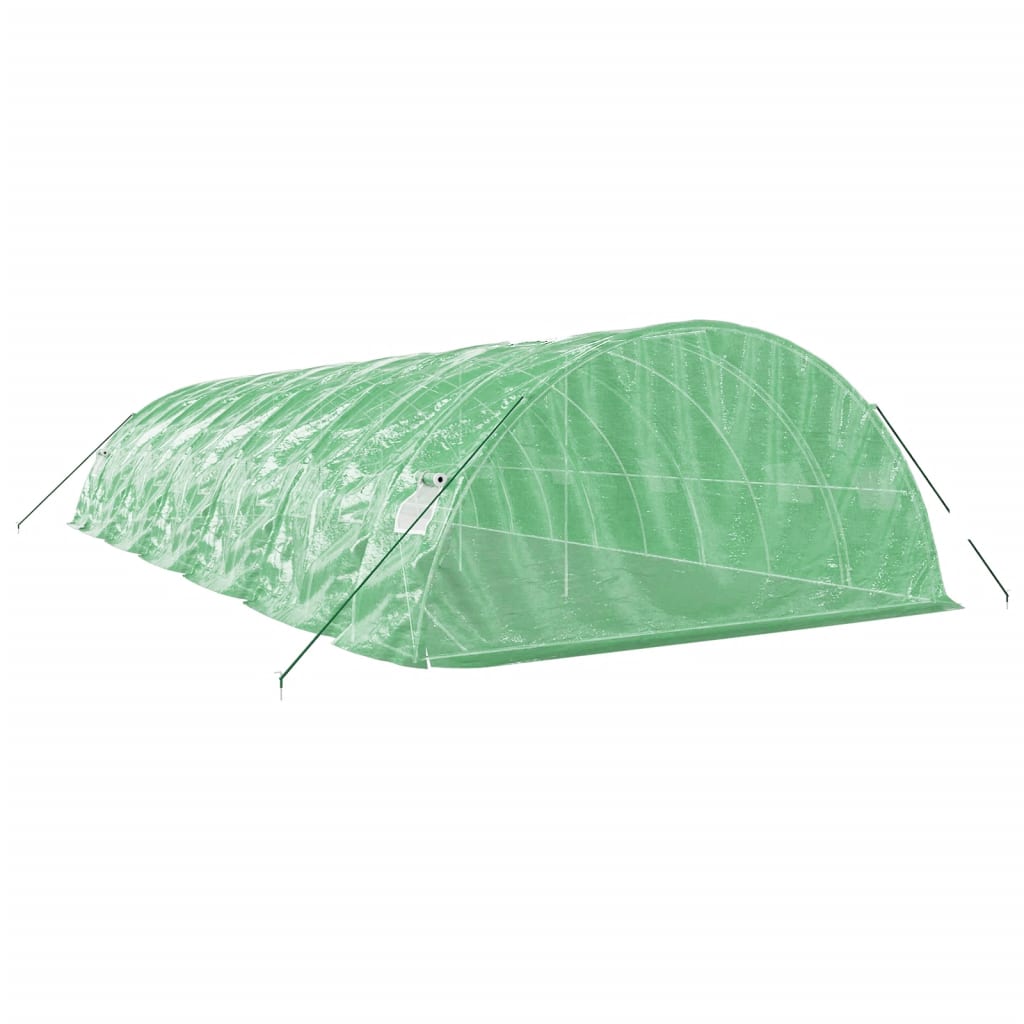 Serra con Telaio in Acciaio Verde 60 m² 12x5x2,3 m - homemem39