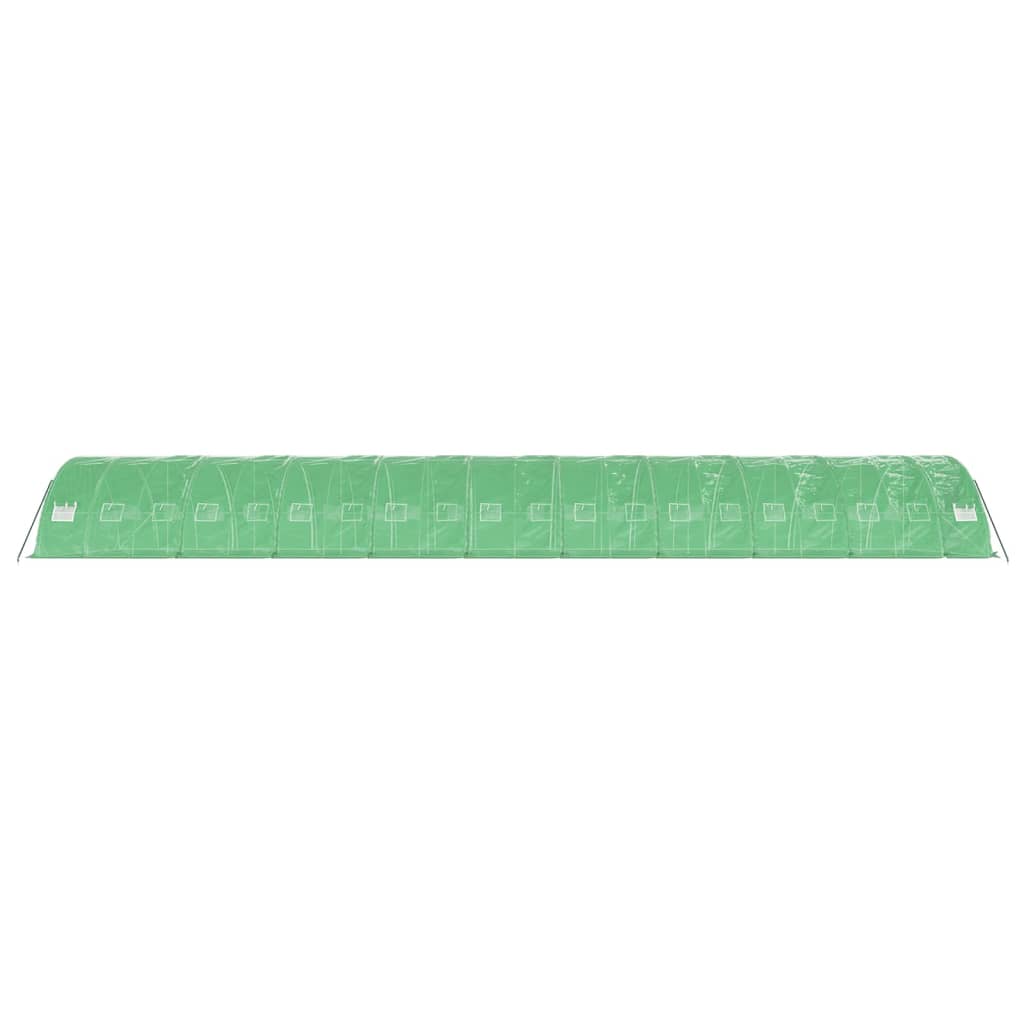 Serra con Telaio in Acciaio Verde 100 m² 20x5x2,3 m - homemem39