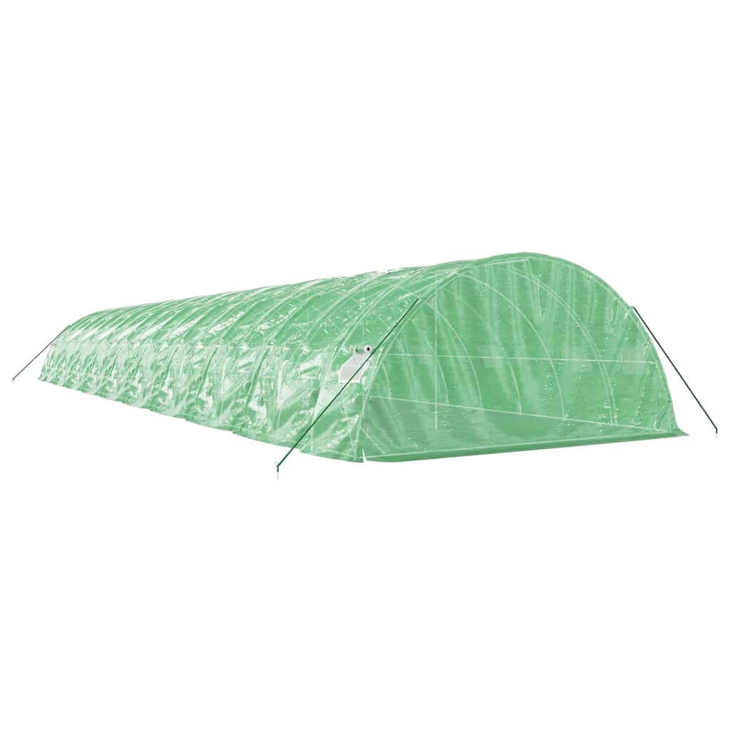 Serra con Telaio in Acciaio Verde 100 m² 20x5x2,3 m - homemem39