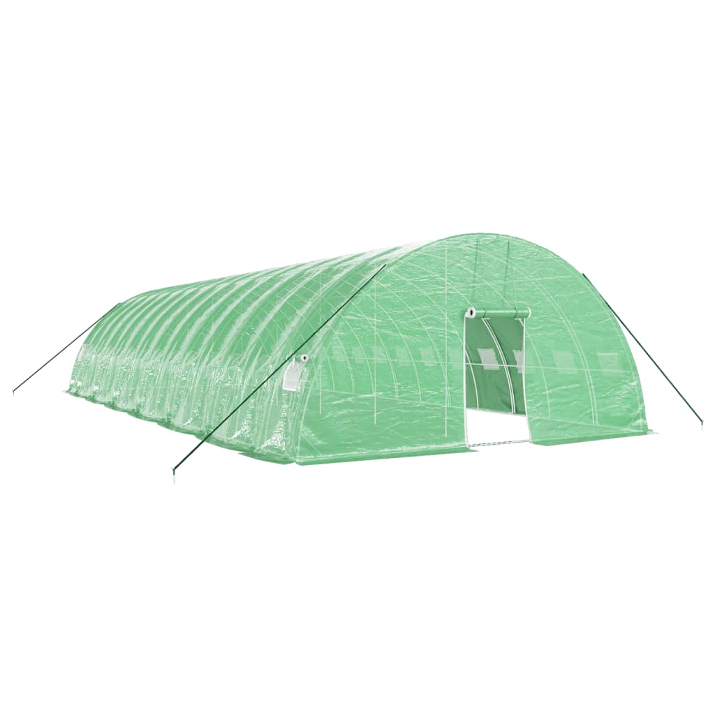 Serra con Telaio in Acciaio Verde 84 m² 14x6x2,85 m - homemem39