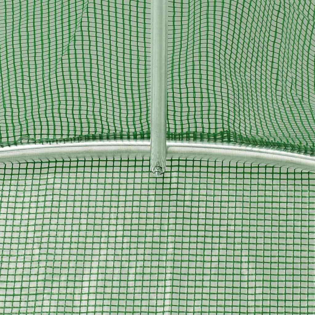 Serra con Telaio in Acciaio Verde 120 m² 20x6x2,85 m - homemem39
