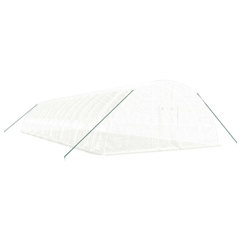 Serra con Telaio in Acciaio Bianco 96 m² 16x6x2,85 m - homemem39