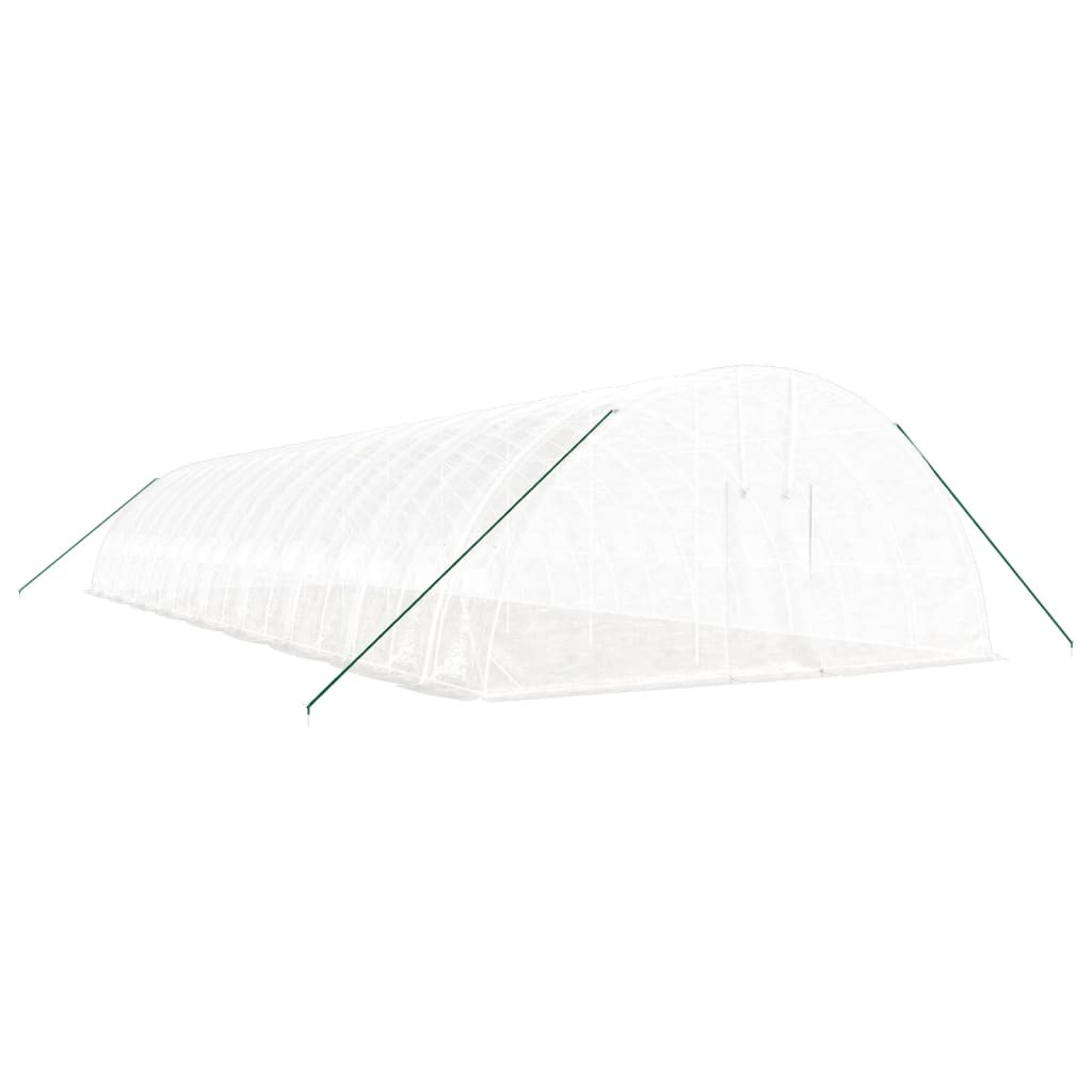 Serra con Telaio in Acciaio Bianco 108 m² 18x6x2,85 m - homemem39