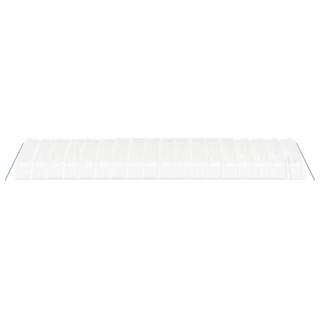 Serra con Telaio in Acciaio Bianco 108 m² 18x6x2,85 m - homemem39