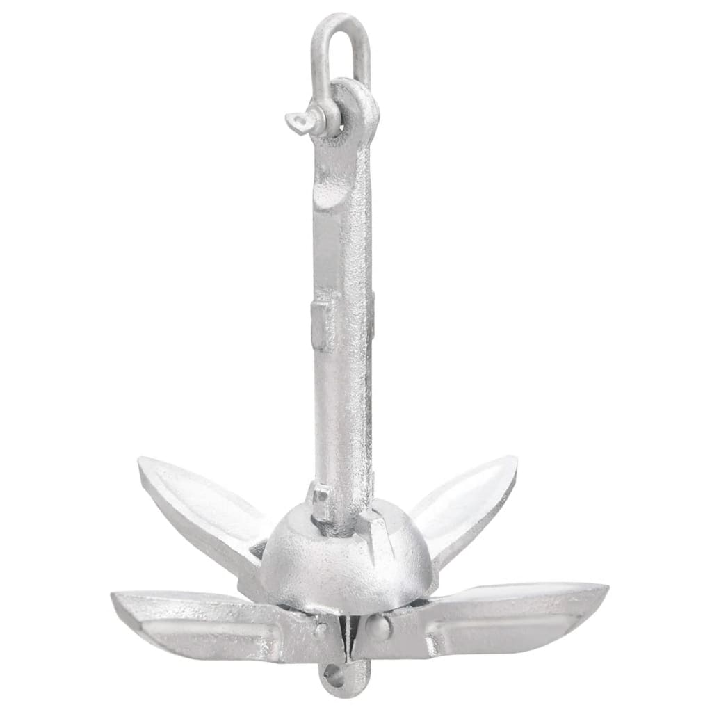 Ancora Pieghevole Argento 0,7 kg in Ghisa Zincata a Caldo - homemem39
