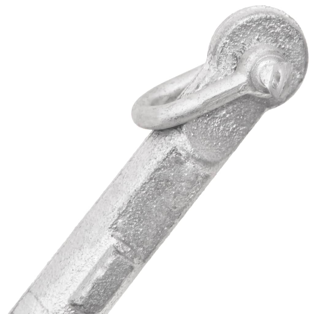 Ancora Pieghevole con Corda Argento 0,7kg Ghisa Zincata a Caldo - homemem39
