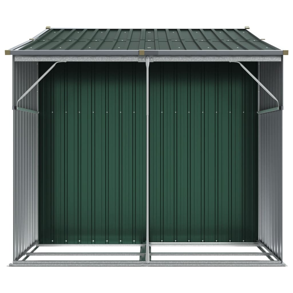 Capanno da Giardino Verde 277x192,5x179 cm in Acciaio Zincato - homemem39