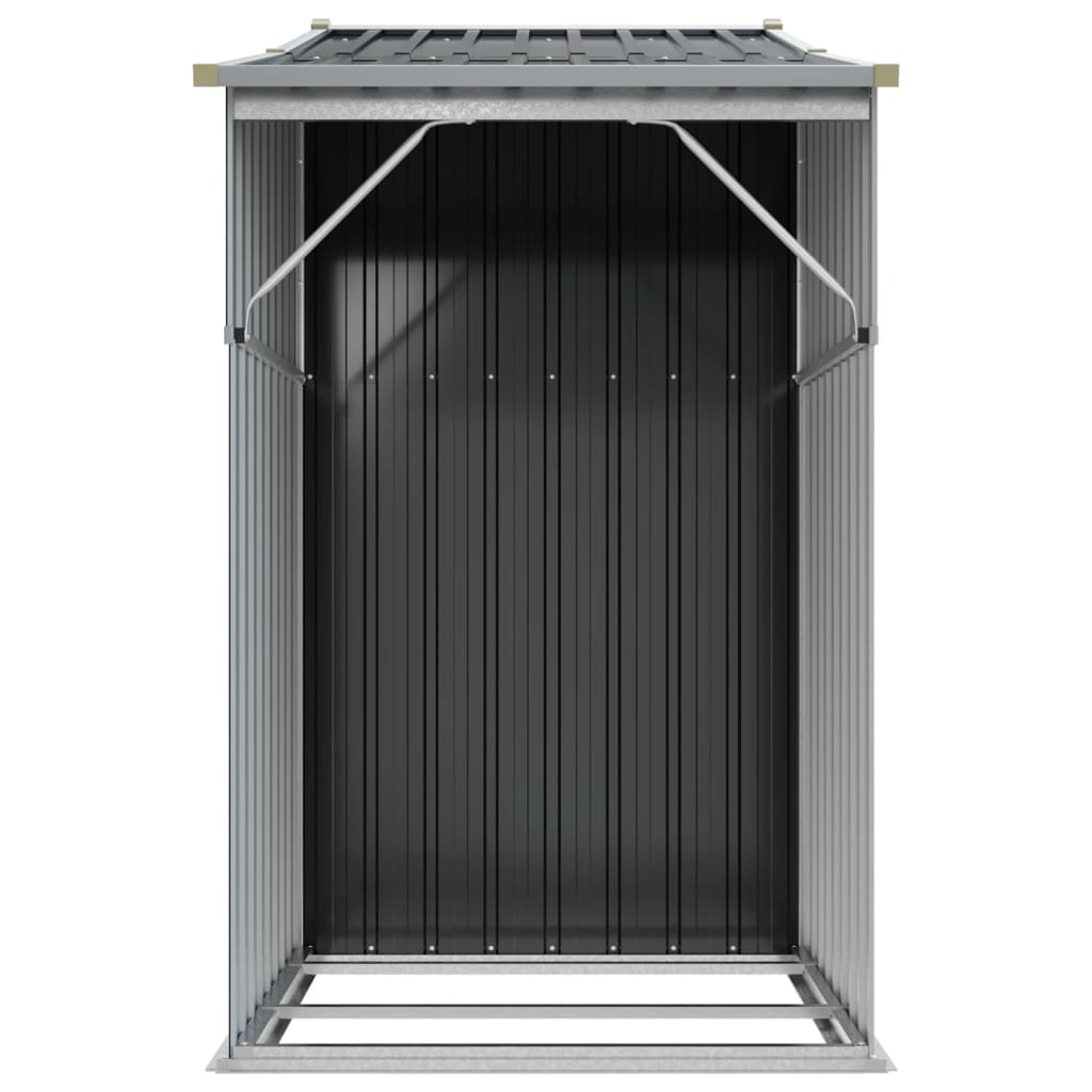 Capanno da Giardino Antracite 277x93x179cm in Acciaio Zincato - homemem39