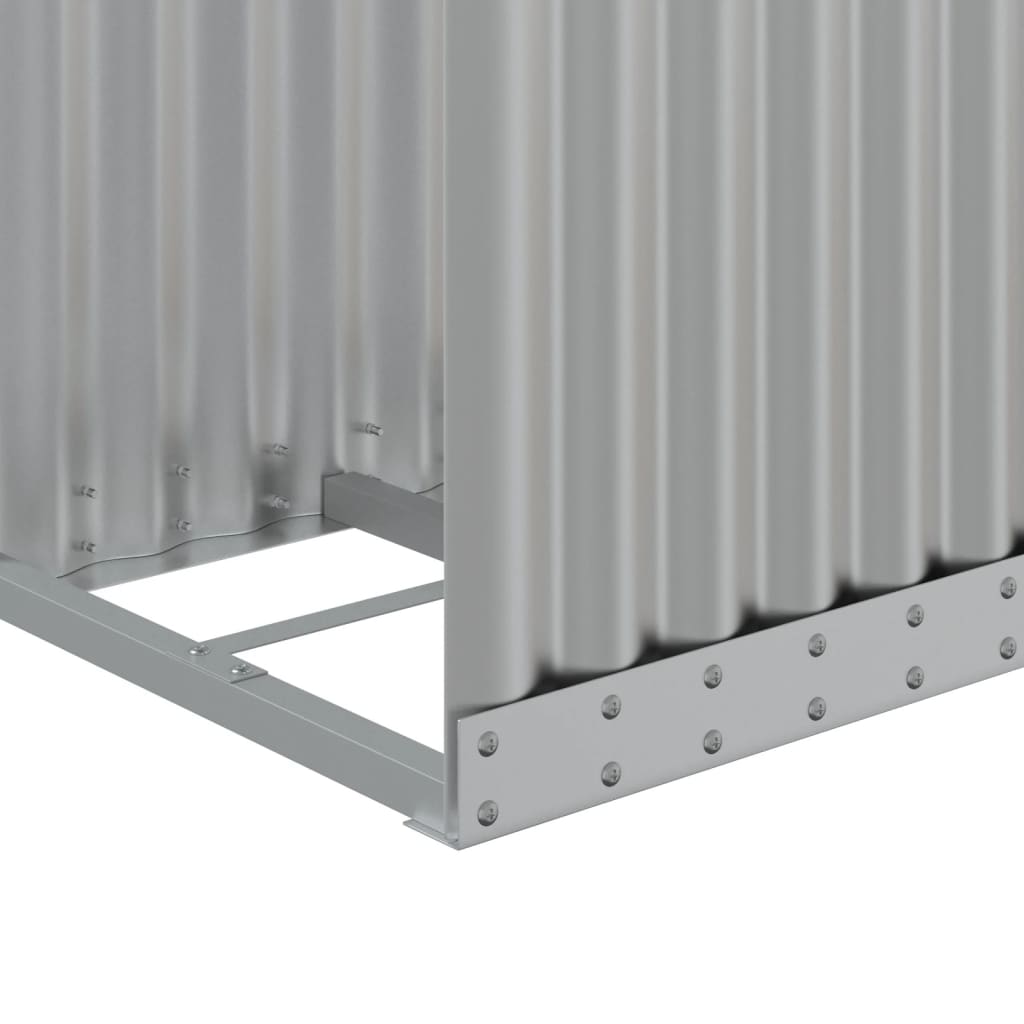 Portaceppi Argento 40x45x170 cm in Acciaio Zincato - homemem39
