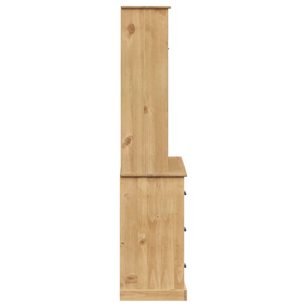 Credenza VIGO 78x40x175 cm in Legno Massello di Pino - homemem39