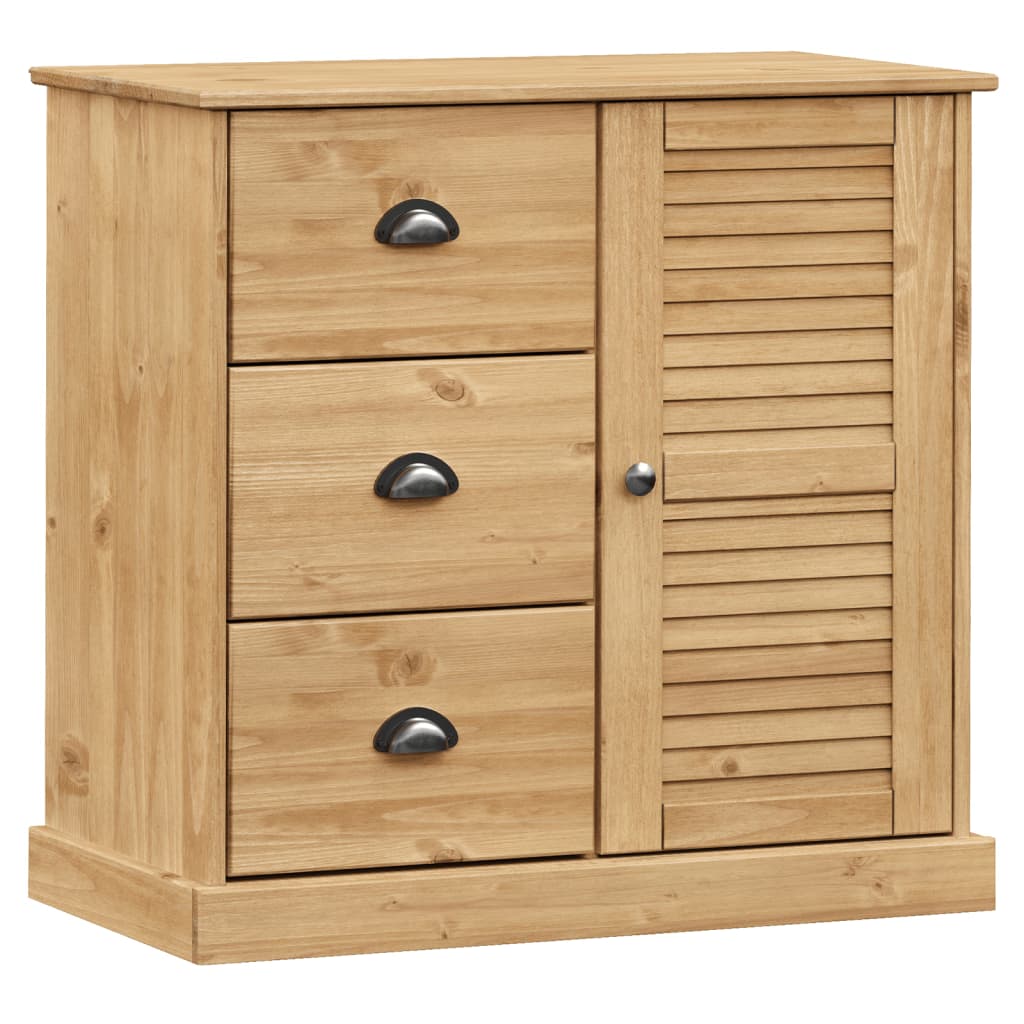 Credenza VIGO 78x40x175 cm in Legno Massello di Pino - homemem39