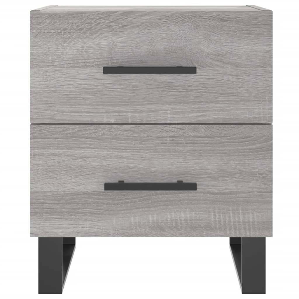 Comodino Grigio Sonoma 40x35x47,5 cm in Legno Multistrato
