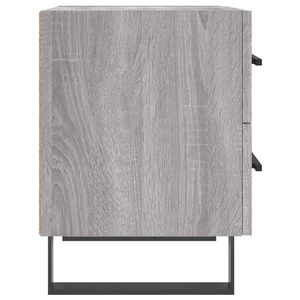 Comodino Grigio Sonoma 40x35x47,5 cm in Legno Multistrato