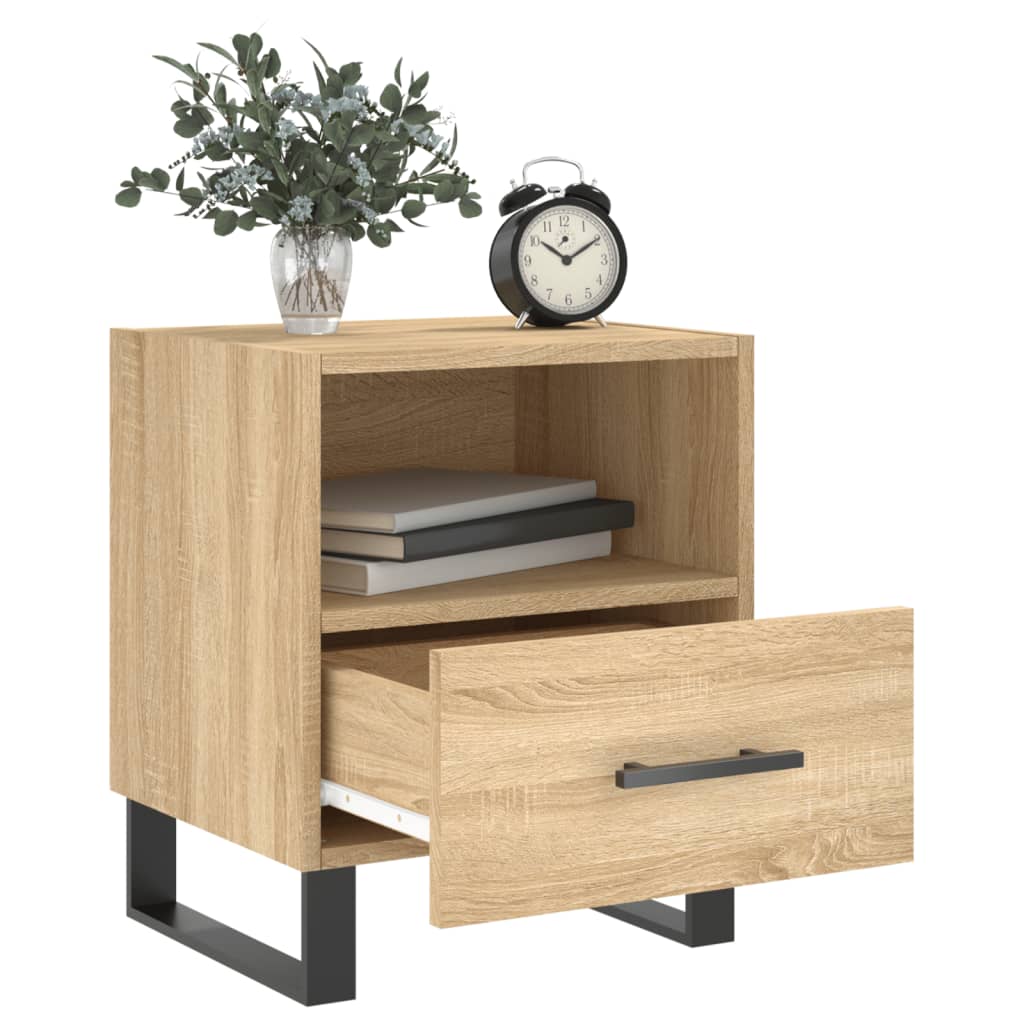 Comodino Rovere Sonoma 40x35x47,5 cm in Legno Multistrato