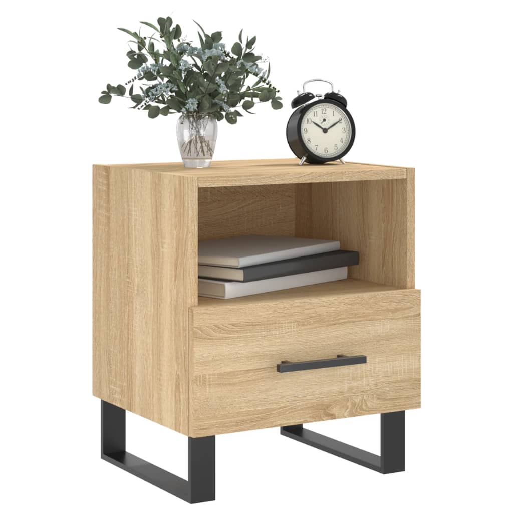 Comodino Rovere Sonoma 40x35x47,5 cm in Legno Multistrato