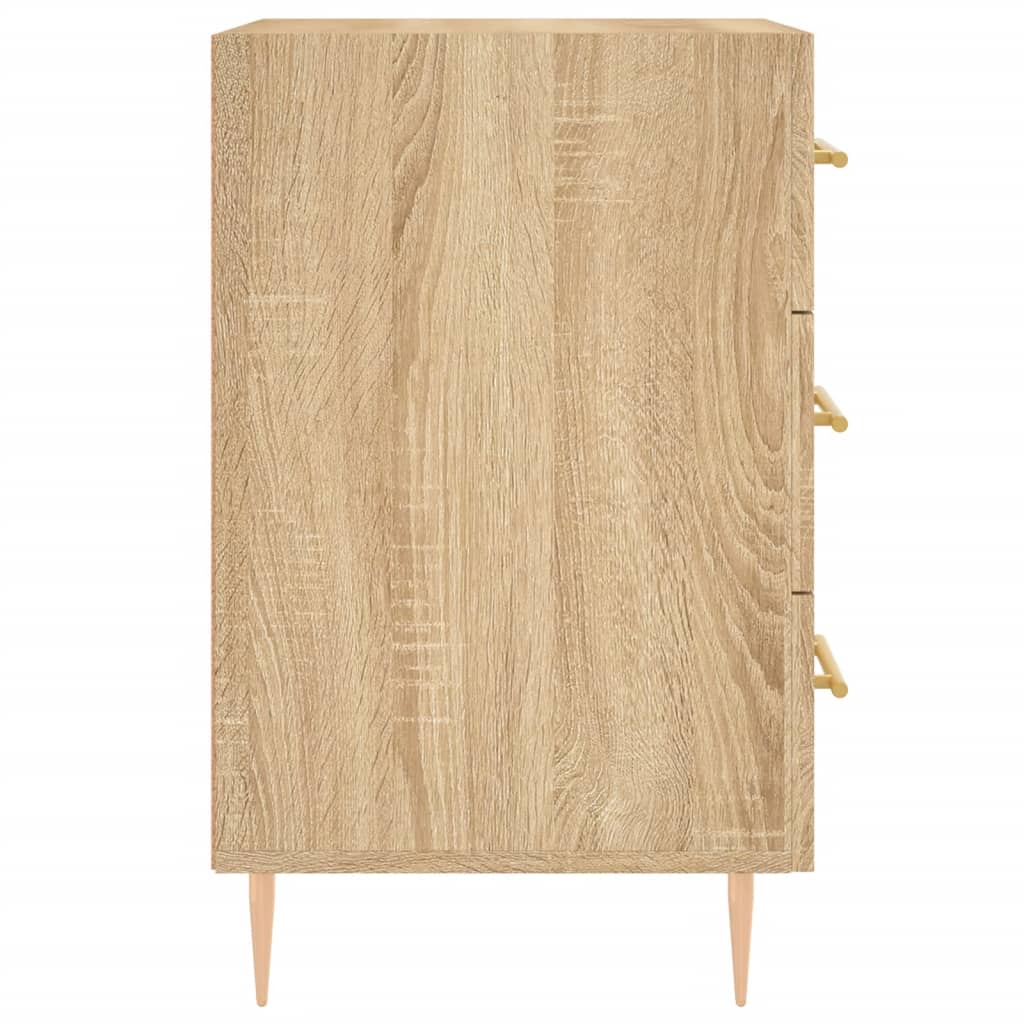 Comodino Rovere Sonoma 40x40x66 cm in Legno Multistrato