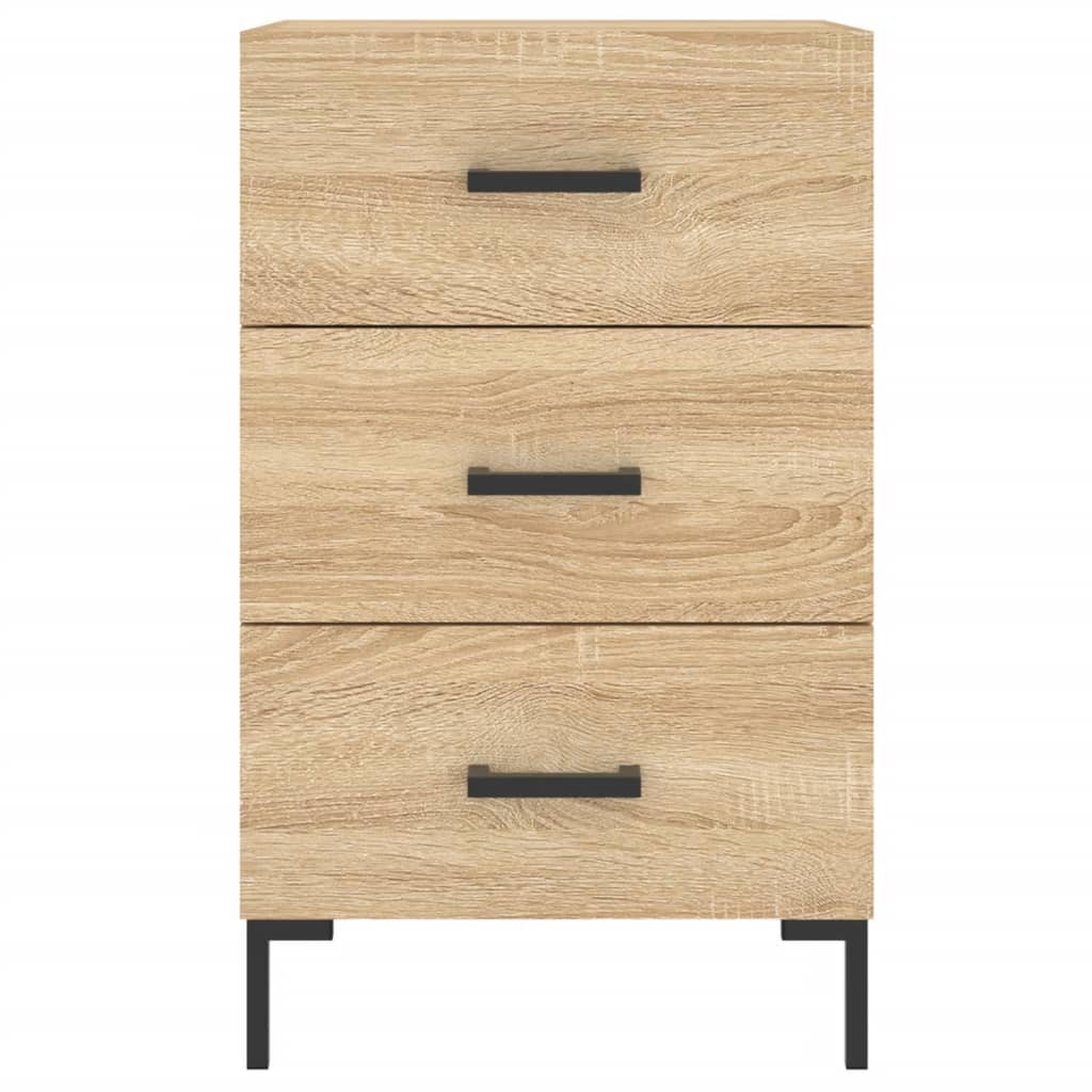 Comodino Rovere Sonoma 40x40x66 cm in Legno Multistrato