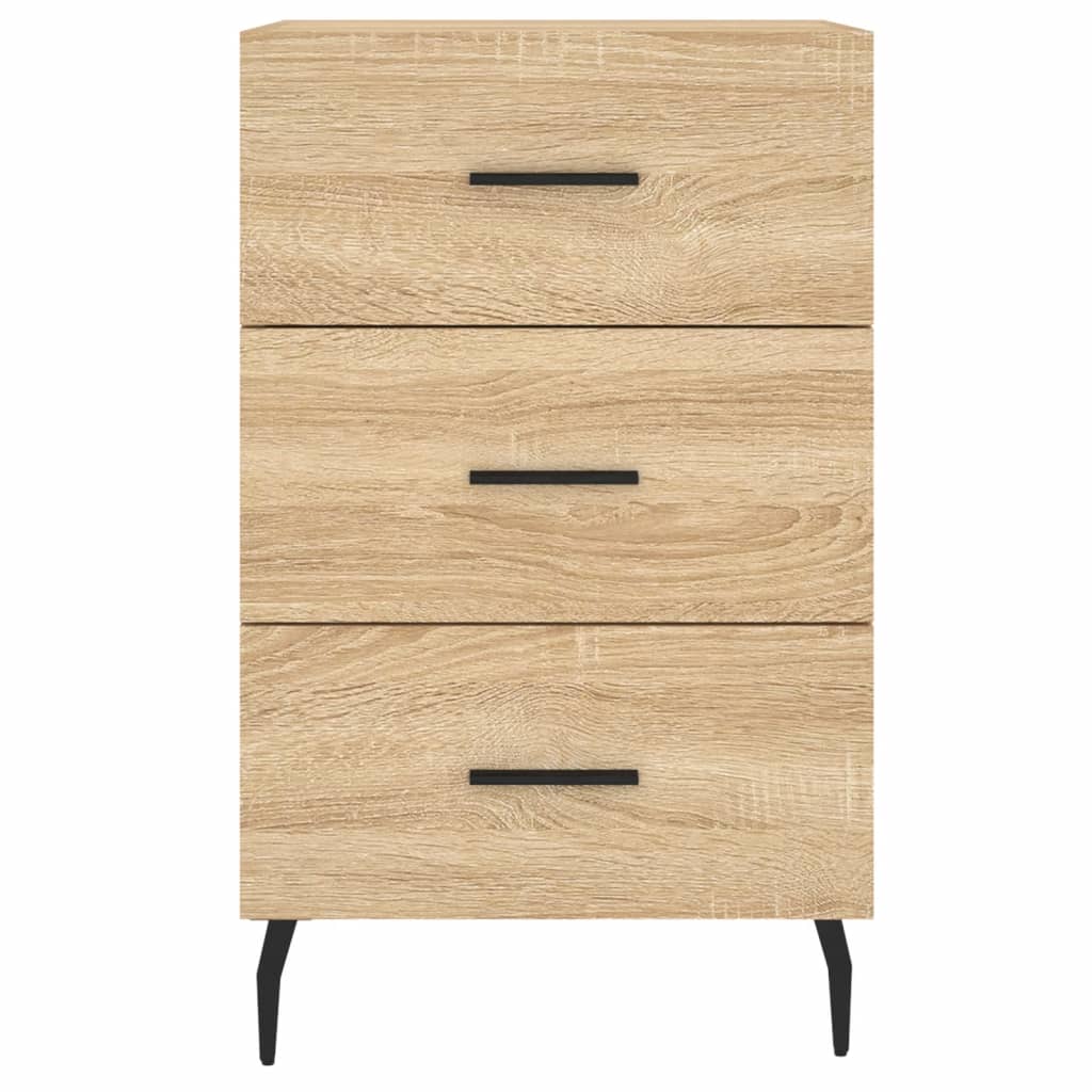 Comodino Rovere Sonoma 40x40x66 cm in Legno Multistrato