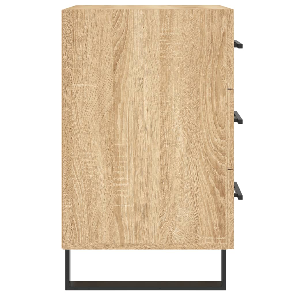 Comodino Rovere Sonoma 40x40x66 cm in Legno Multistrato