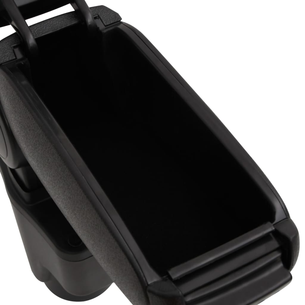 Bracciolo per Auto Nero 13x34x(36,5-53) cm in ABS - homemem39