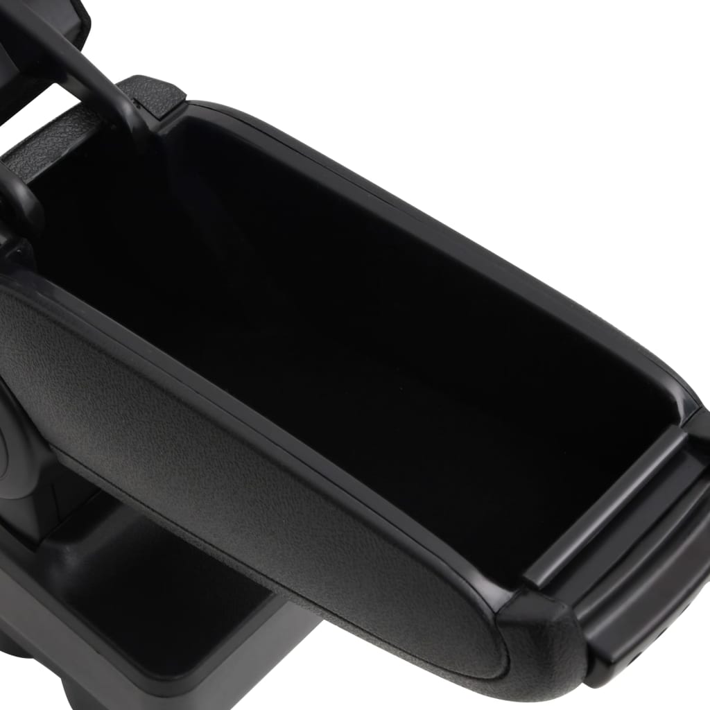 Bracciolo per Auto Nero 12x36x(33,5-48) cm in ABS - homemem39
