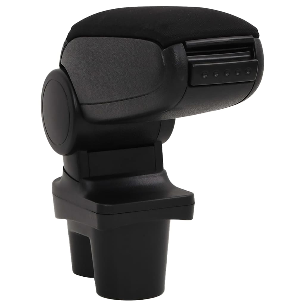 Bracciolo per Auto Nero 13x36x(30-46) cm in ABS - homemem39