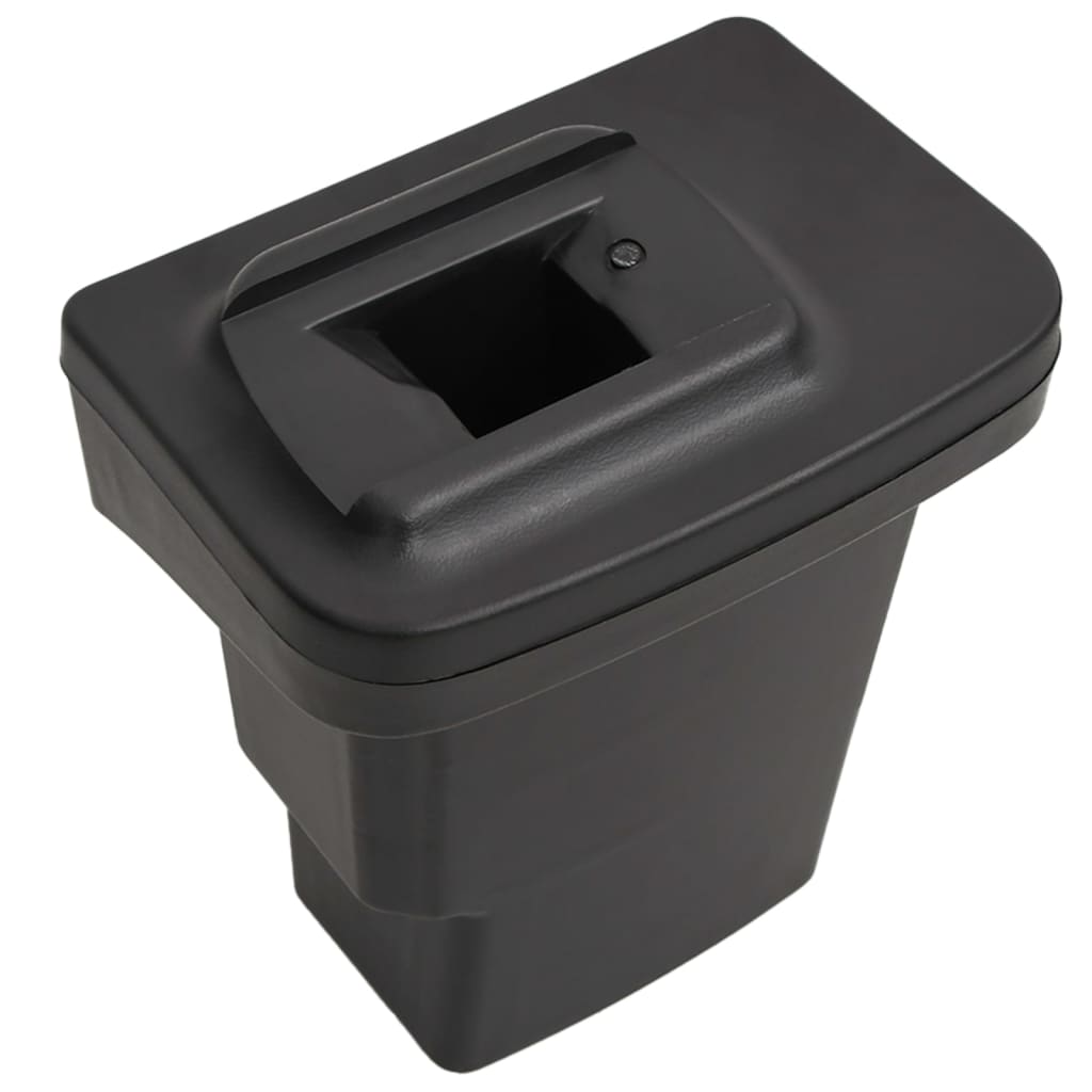 Bracciolo per Auto Nero 17x32x(37-53) cm in ABS - homemem39