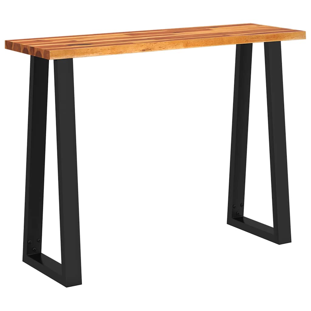 Tavolo Consolle Bordi Vivi 110x35x80 cm Legno Massello Acacia - homemem39