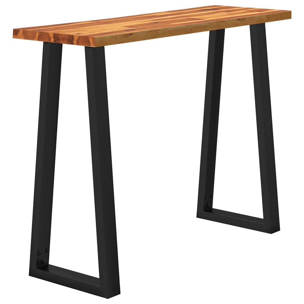 Tavolo Consolle Bordi Vivi 110x35x80 cm Legno Massello Acacia - homemem39